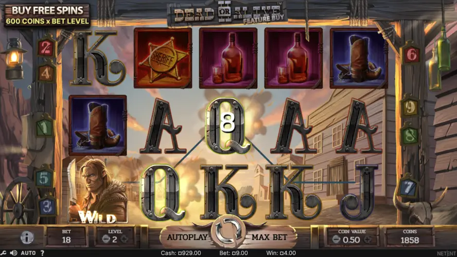 Accesso alla slot machine Dead or Alive 2