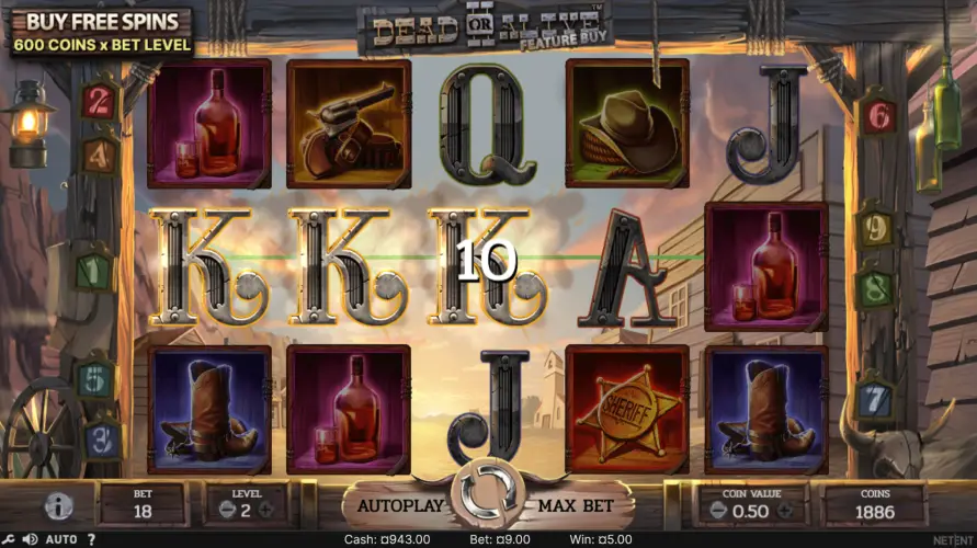 Slot Dead or Alive 2: accedi al casinò