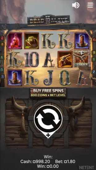 Gioca alla slot per dispositivi mobili Dead or Alive 2 di NetEnt