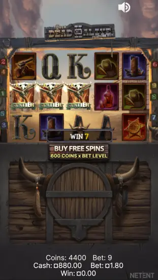 Slot mobile Dead or Alive 2 con soldi veri